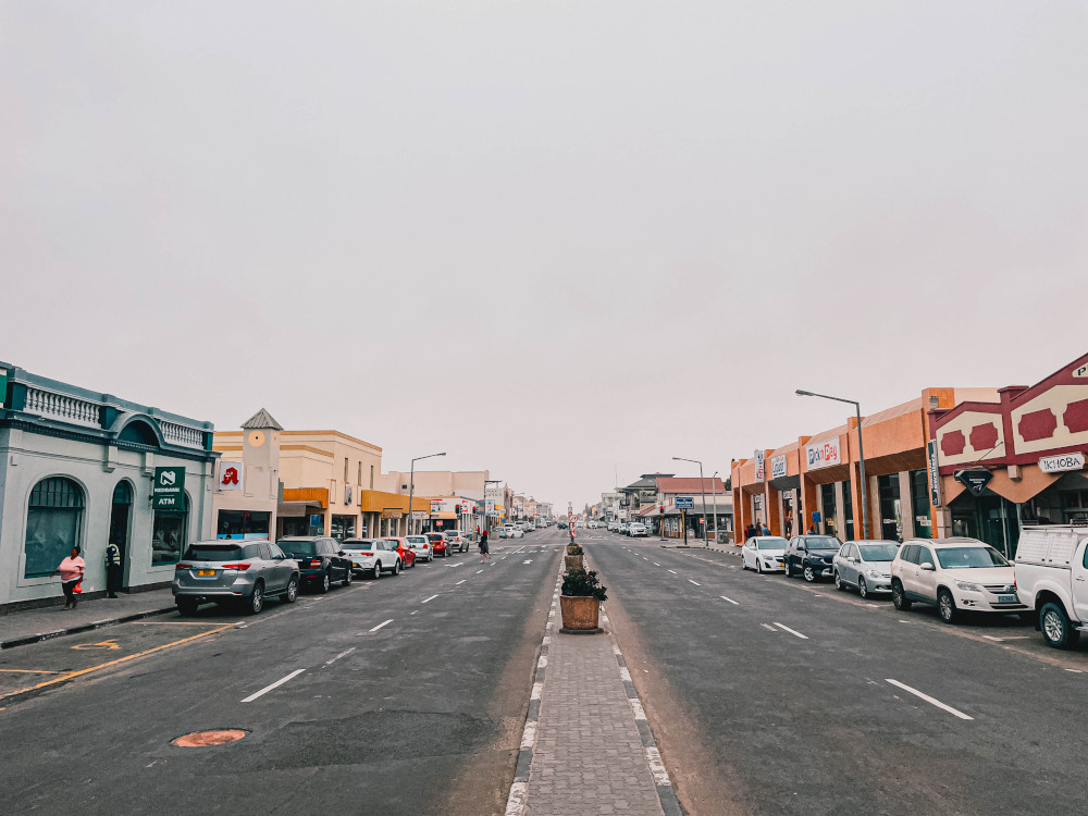 Straat in Swakopmund