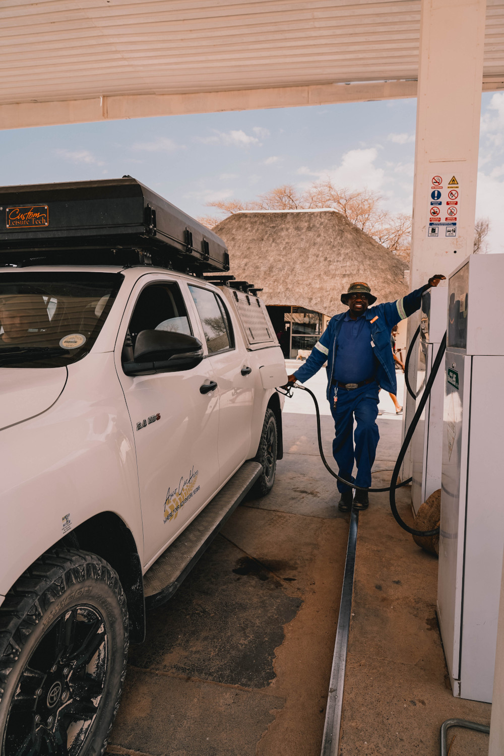 Tanken in Namibië