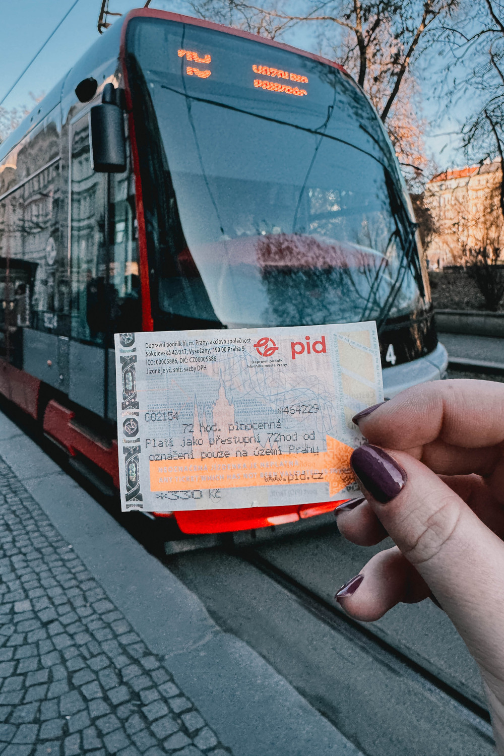 Tram in Praag