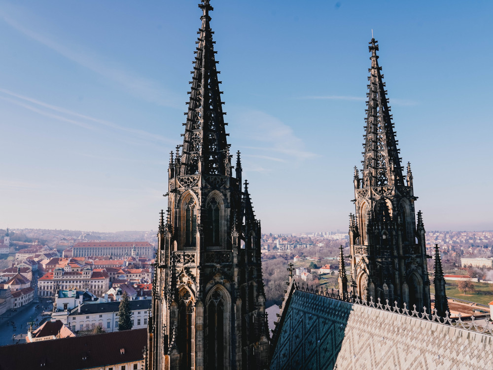 Uitzicht vanuit de Burcht van Praag