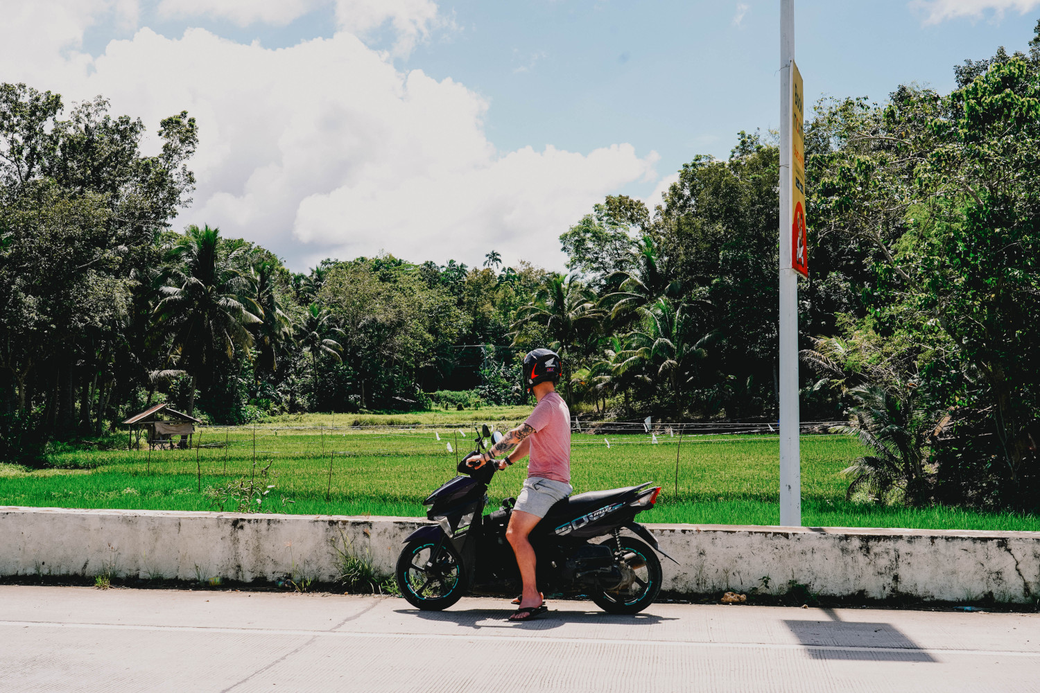 Met de motorbike door Bohol