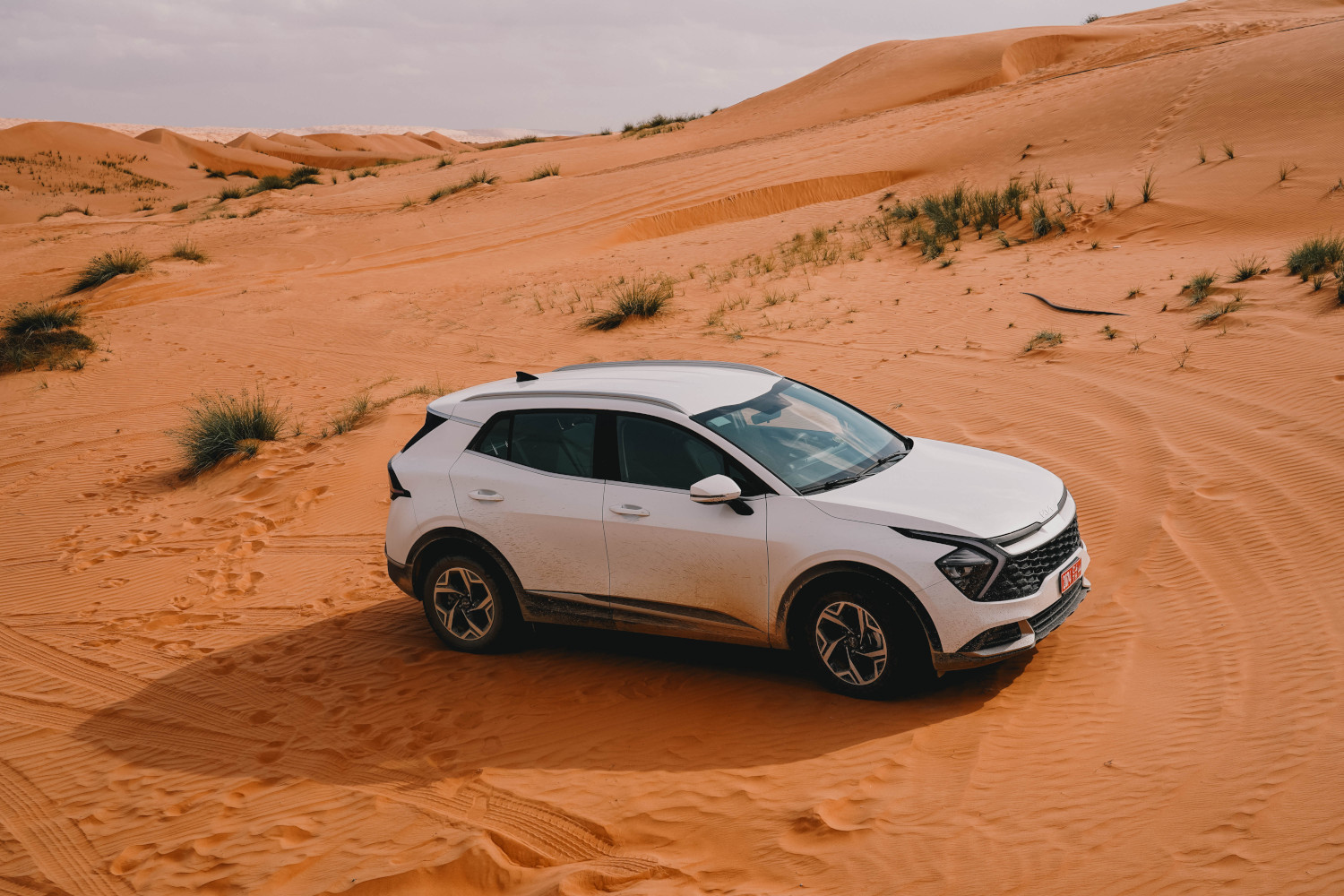 Met de auto in Wahiba Sands