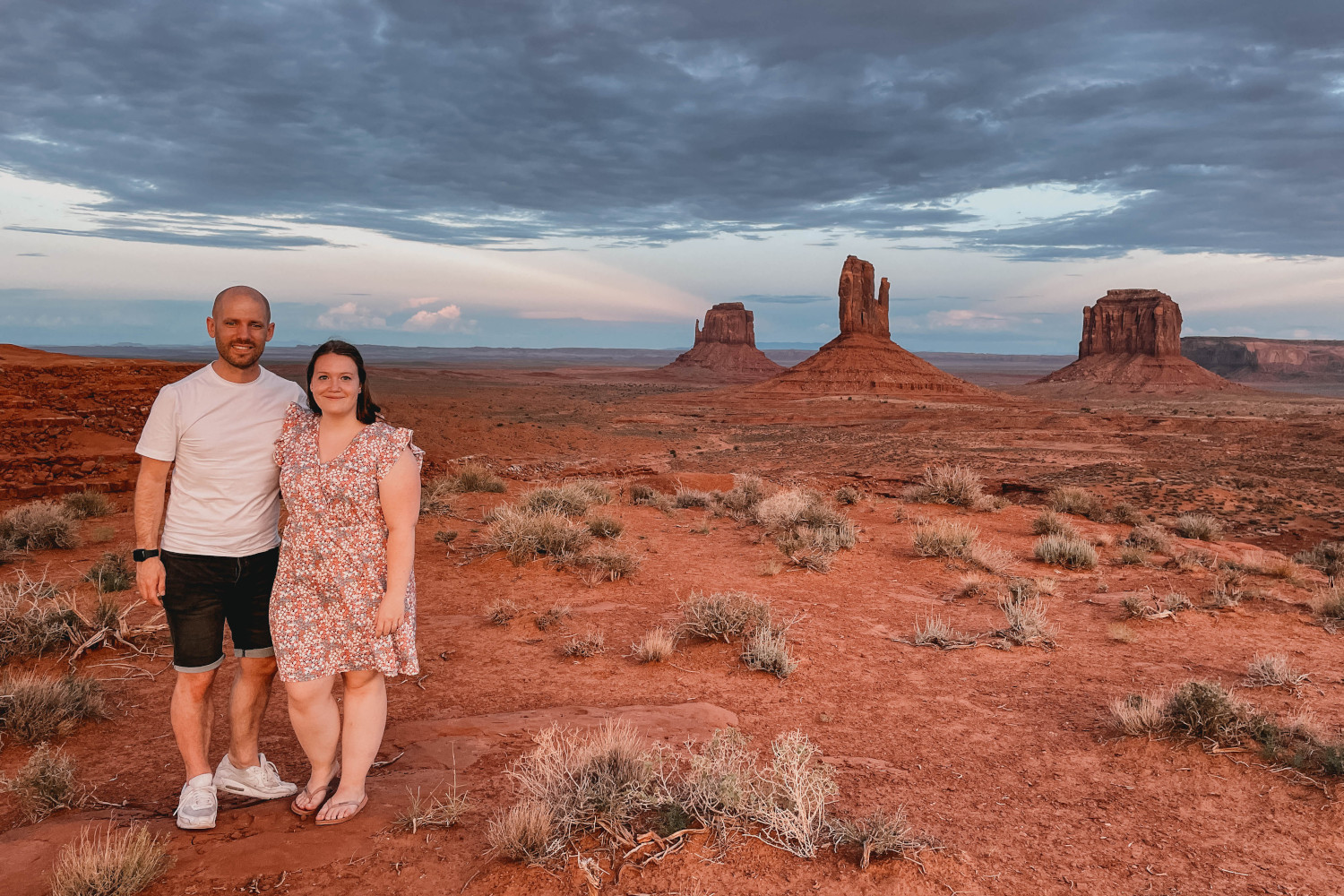 Jim en Quirine in Monument Valley