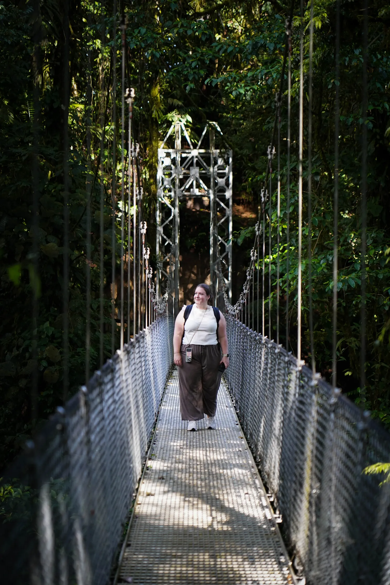 Quirine bij de Mistico Hanging Bridges