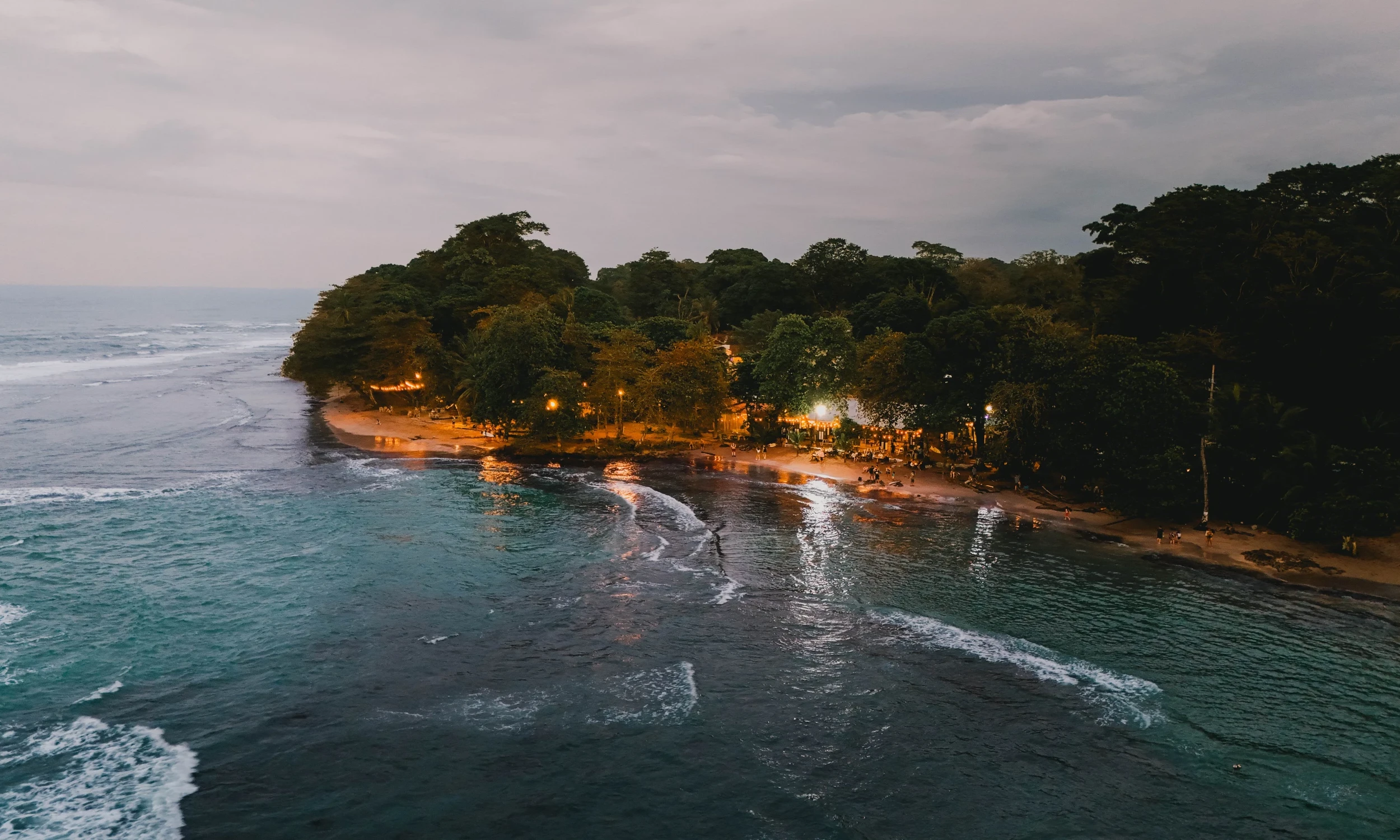 Puerto Viejo vanuit de lucht