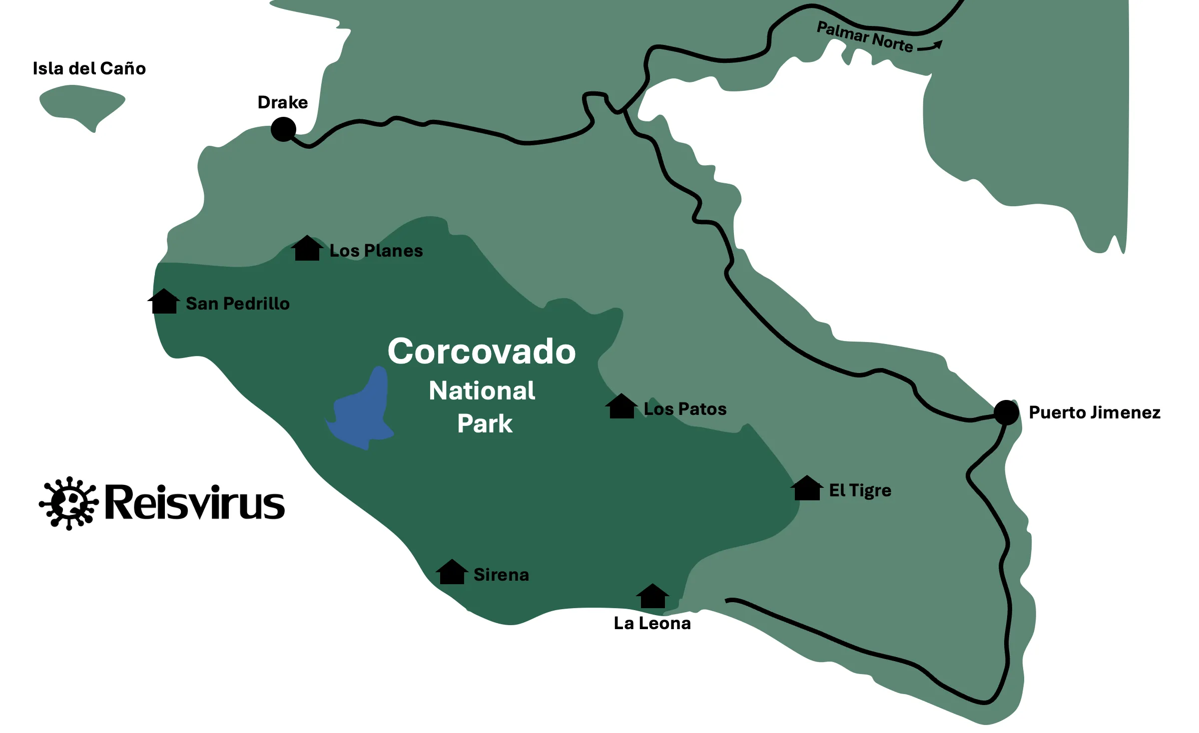 Corcovado Map