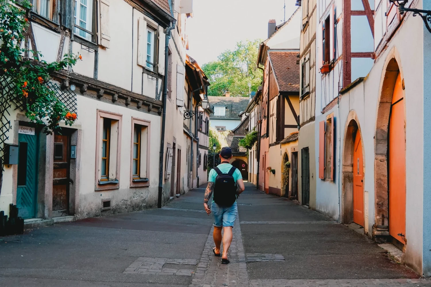 Smalle straatjes van Colmar
